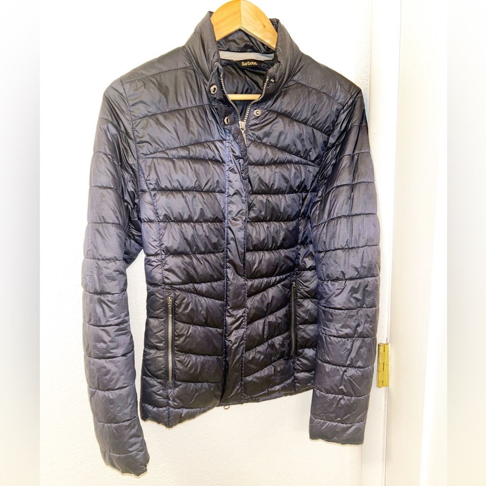 Barbour Navy Puffer Jacket